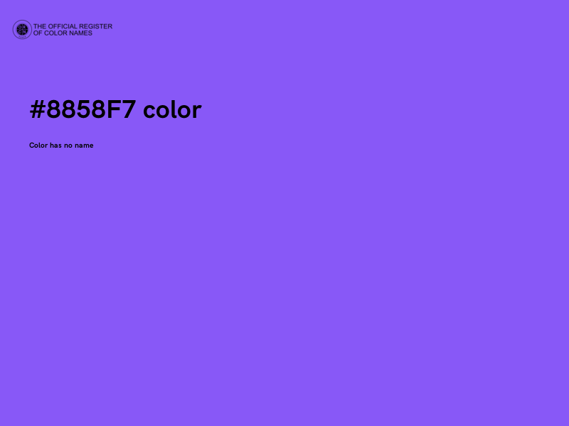 #8858F7 color image