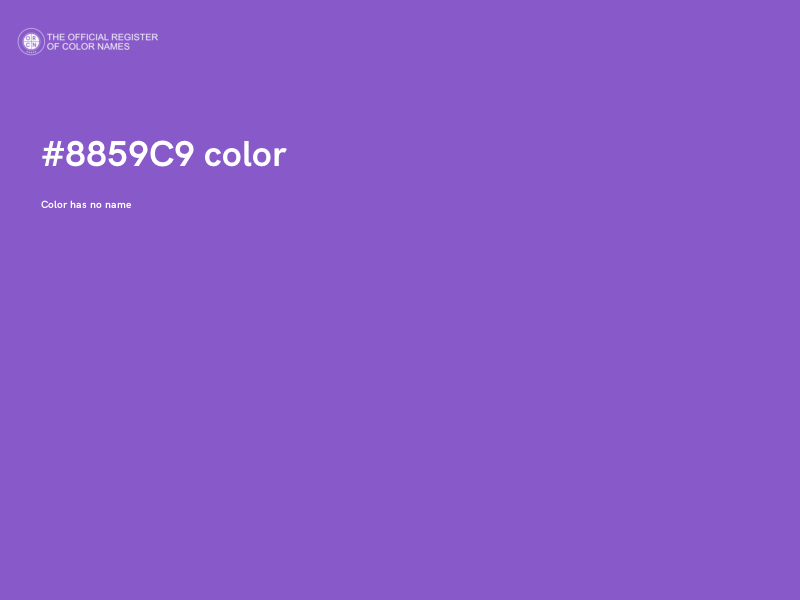 #8859C9 color image