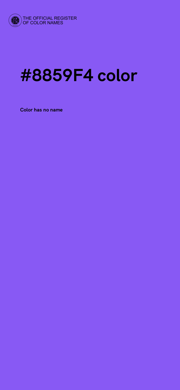 #8859F4 color image