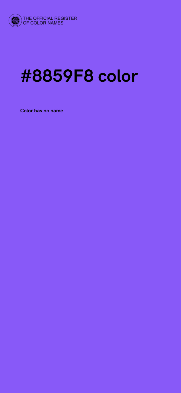 #8859F8 color image
