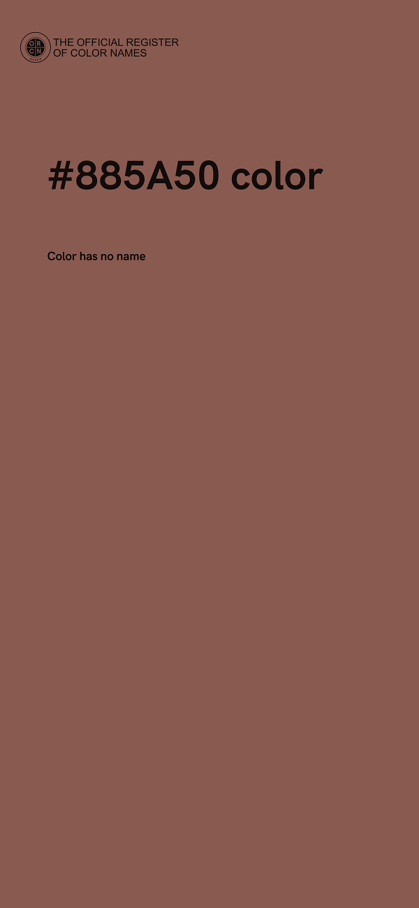 #885A50 color image