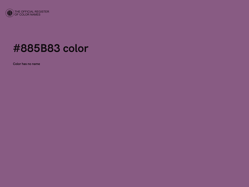 #885B83 color image