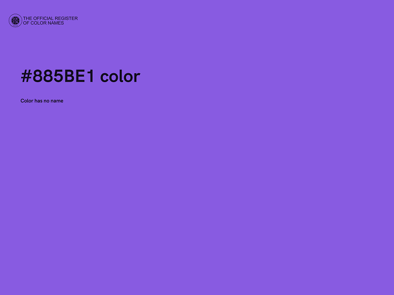 #885BE1 color image