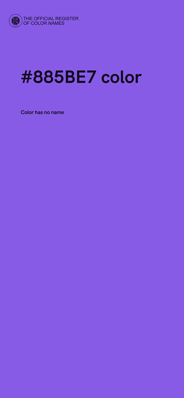 #885BE7 color image