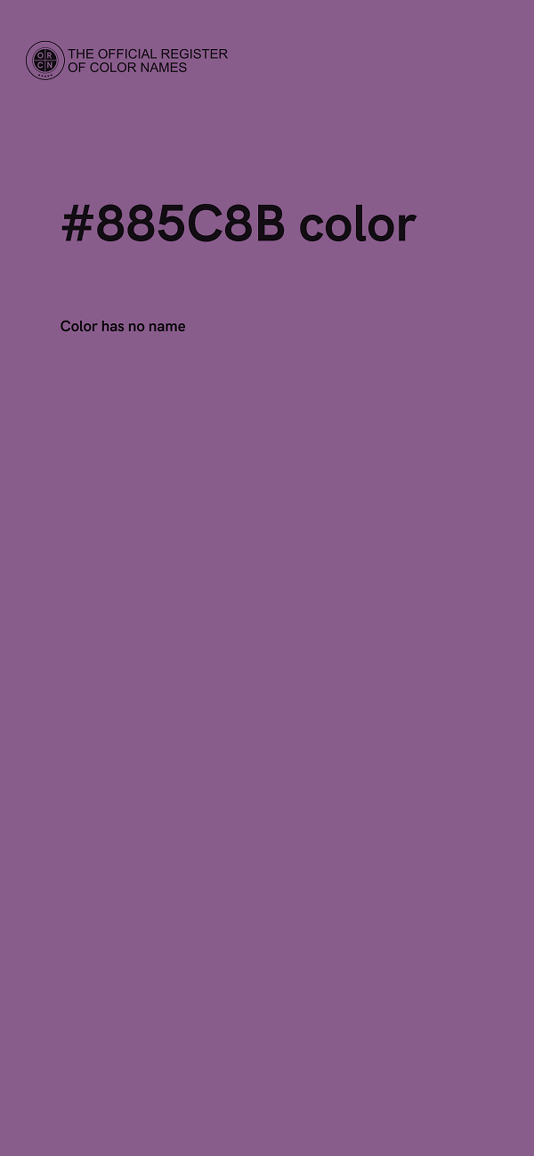 #885C8B color image