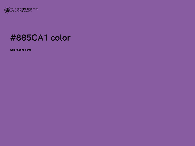 #885CA1 color image