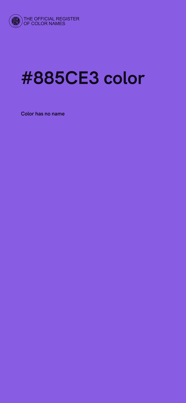 #885CE3 color image
