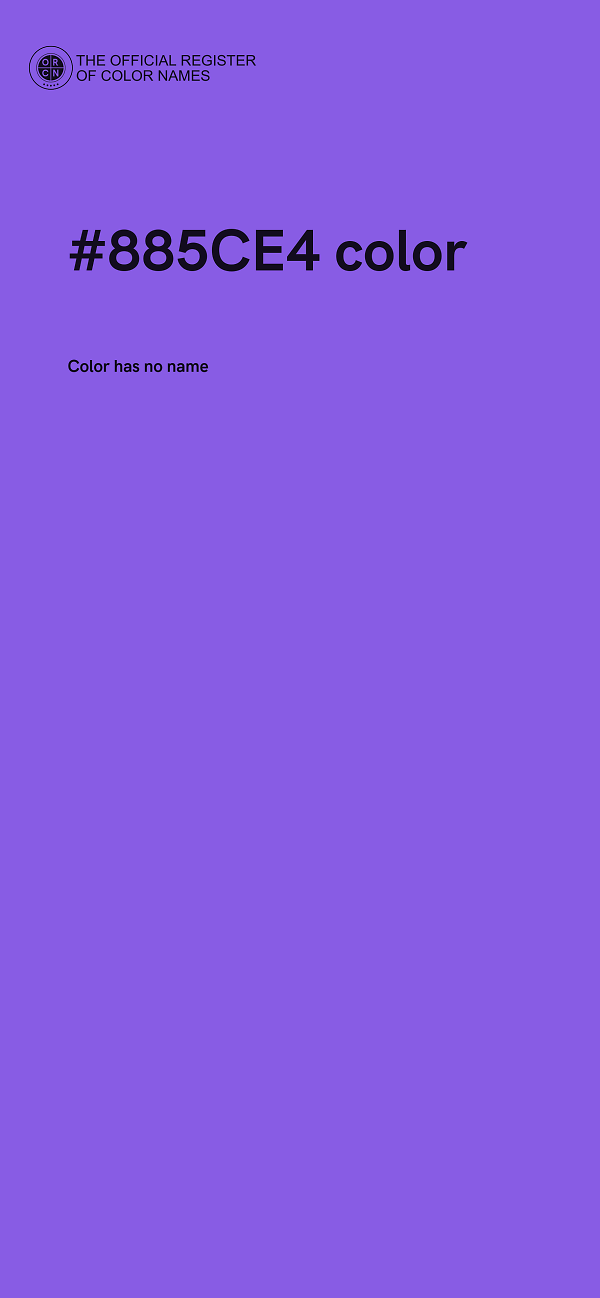 #885CE4 color image