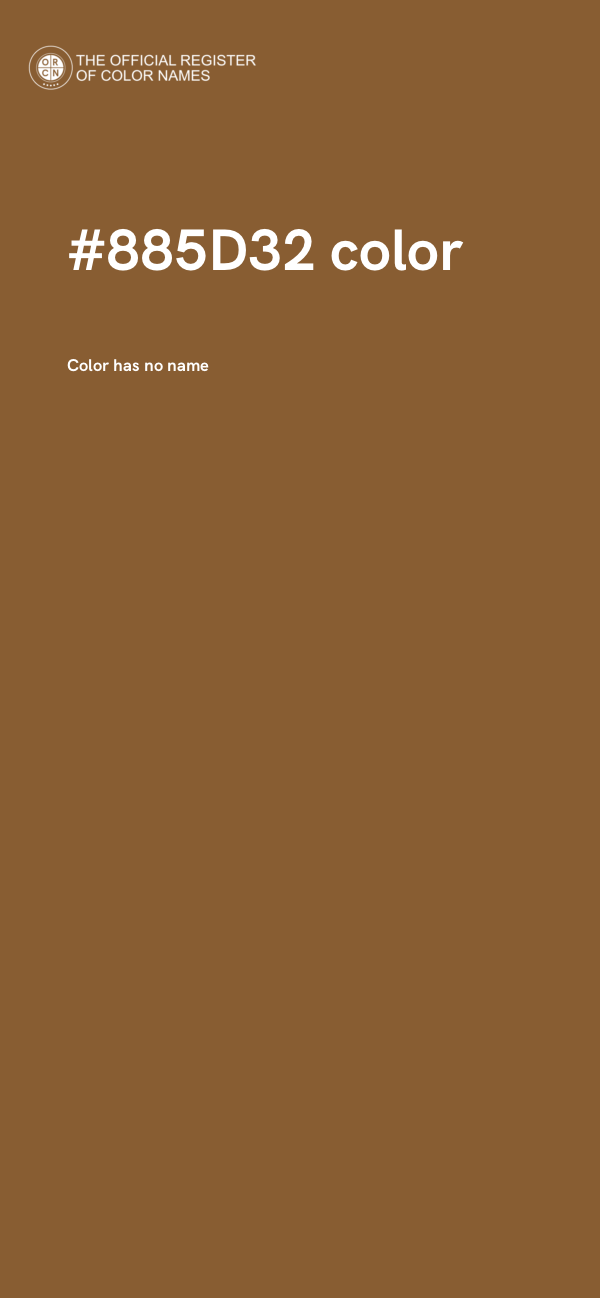 #885D32 color image