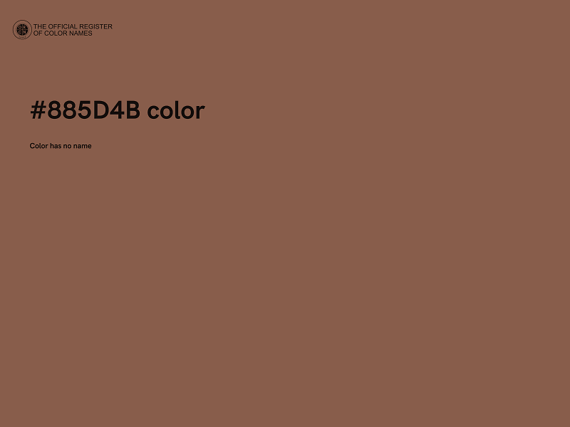 #885D4B color image