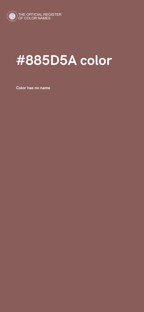 #885D5A color image