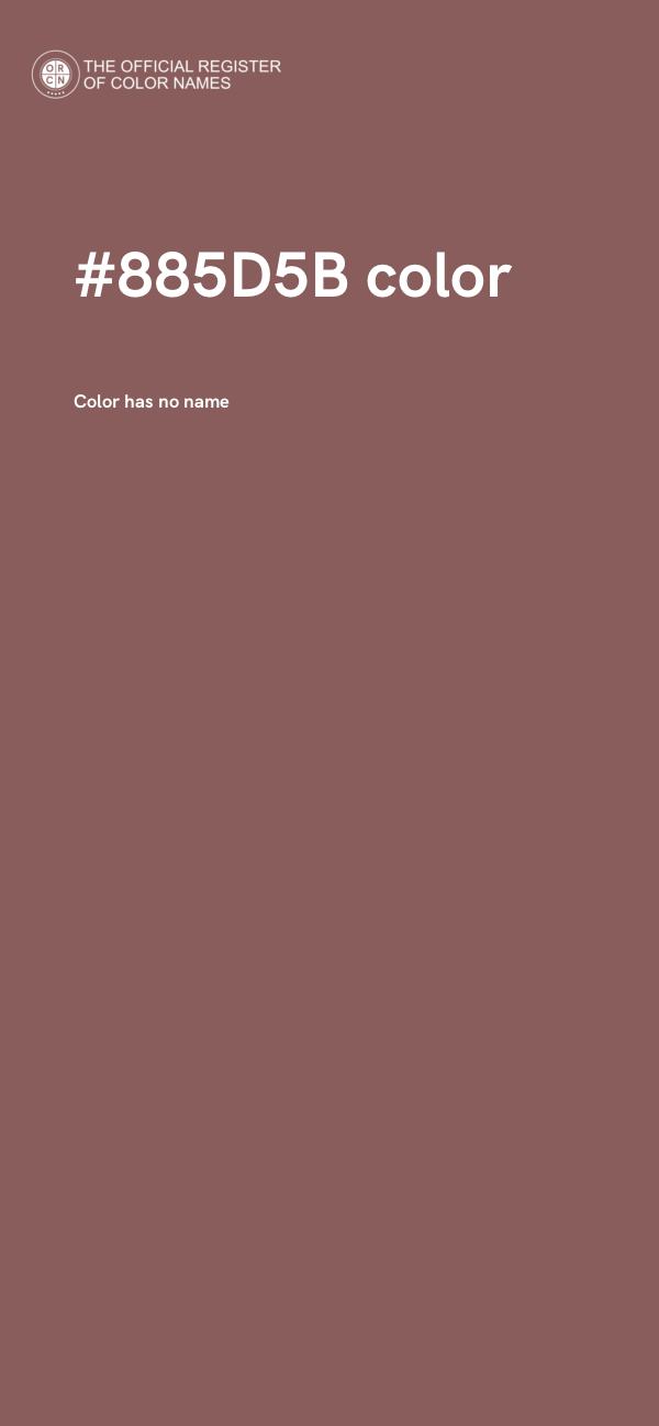 #885D5B color image