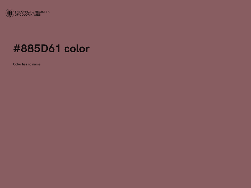 #885D61 color image