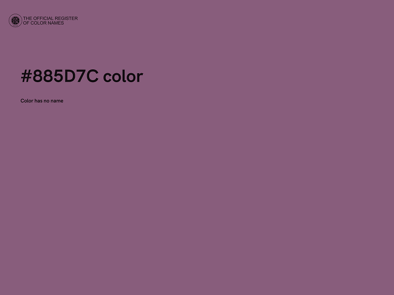 #885D7C color image