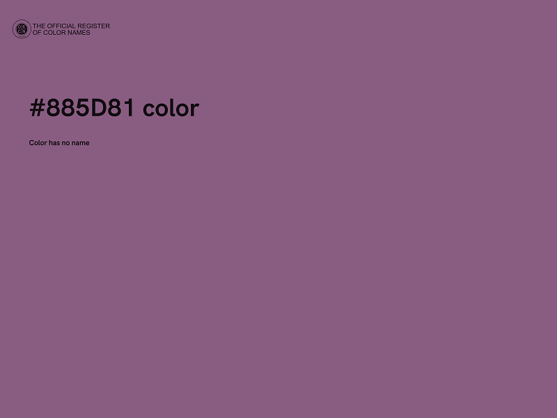 #885D81 color image