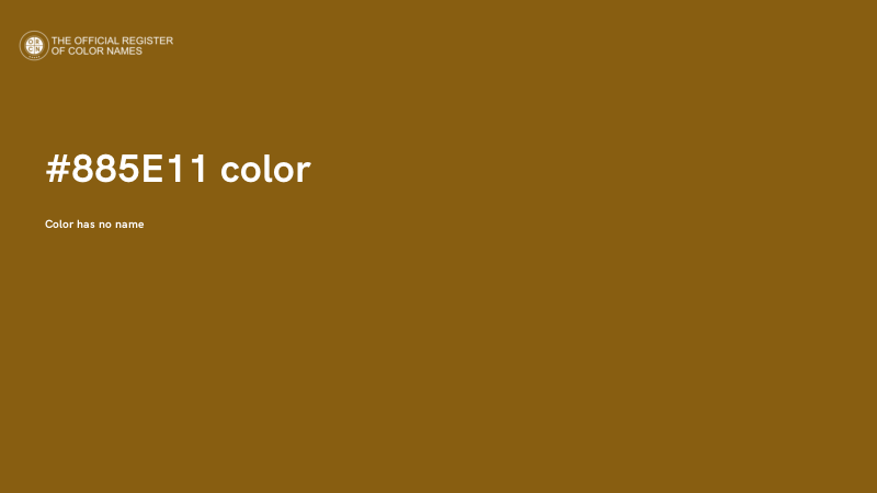 #885E11 color image