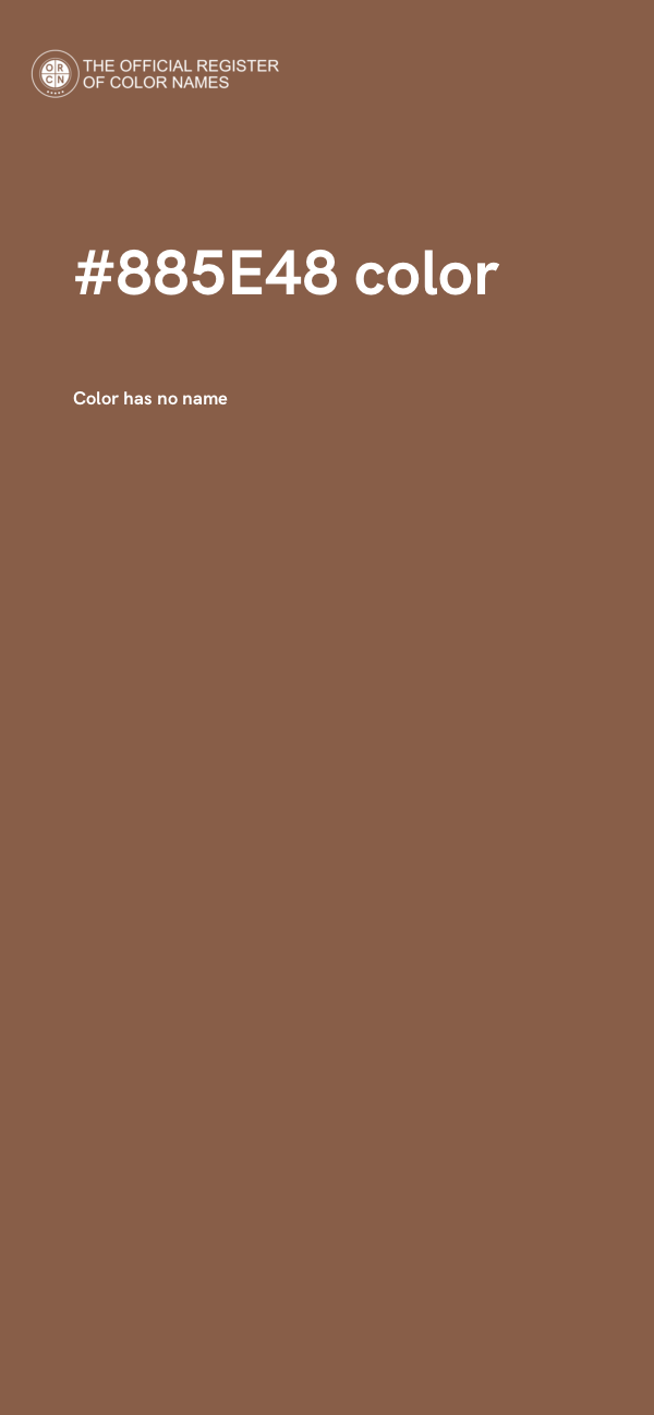 #885E48 color image