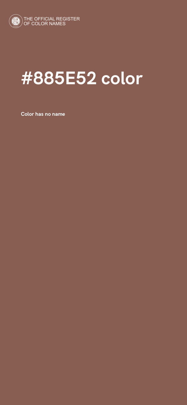 #885E52 color image