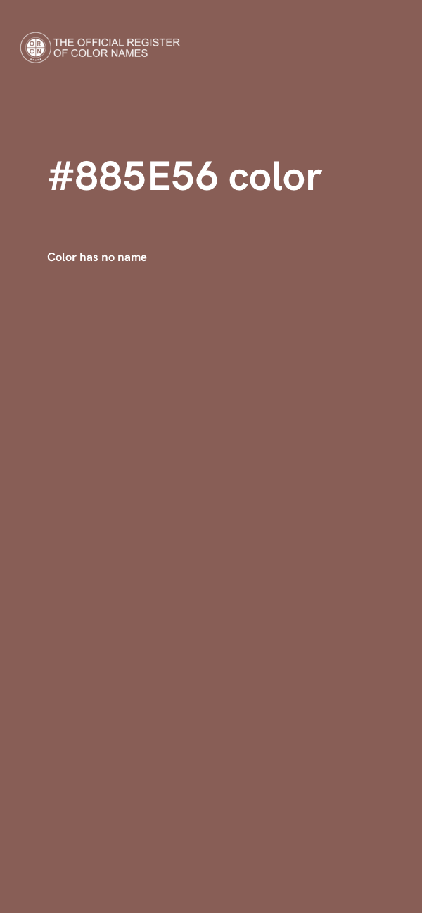 #885E56 color image