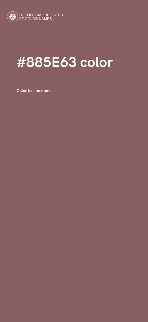 #885E63 color image