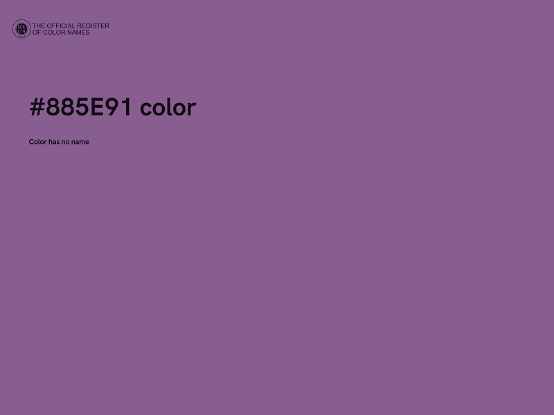 #885E91 color image