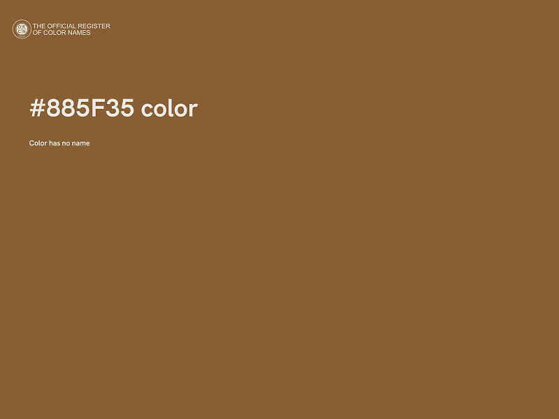 #885F35 color image