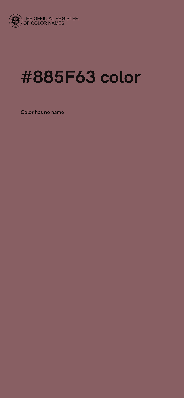 #885F63 color image