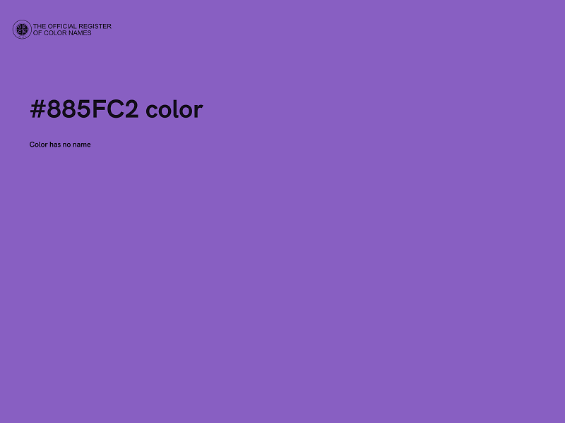 #885FC2 color image