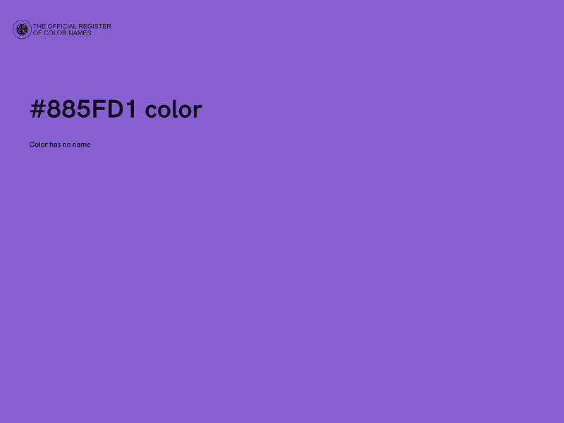 #885FD1 color image