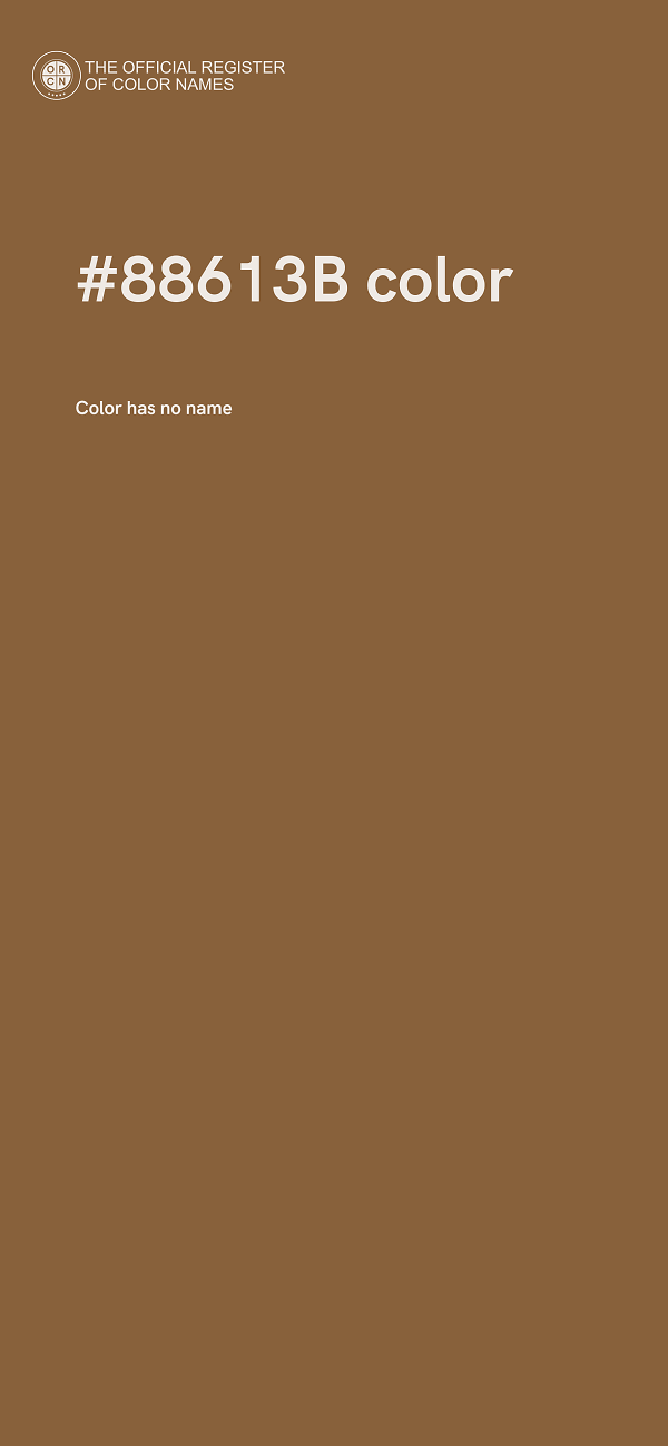 #88613B color image