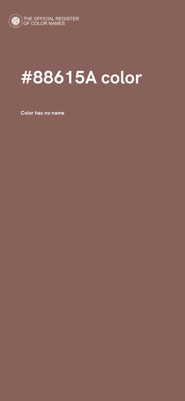 #88615A color image