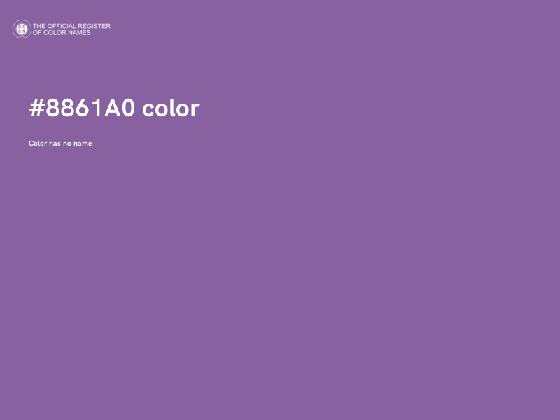 #8861A0 color image