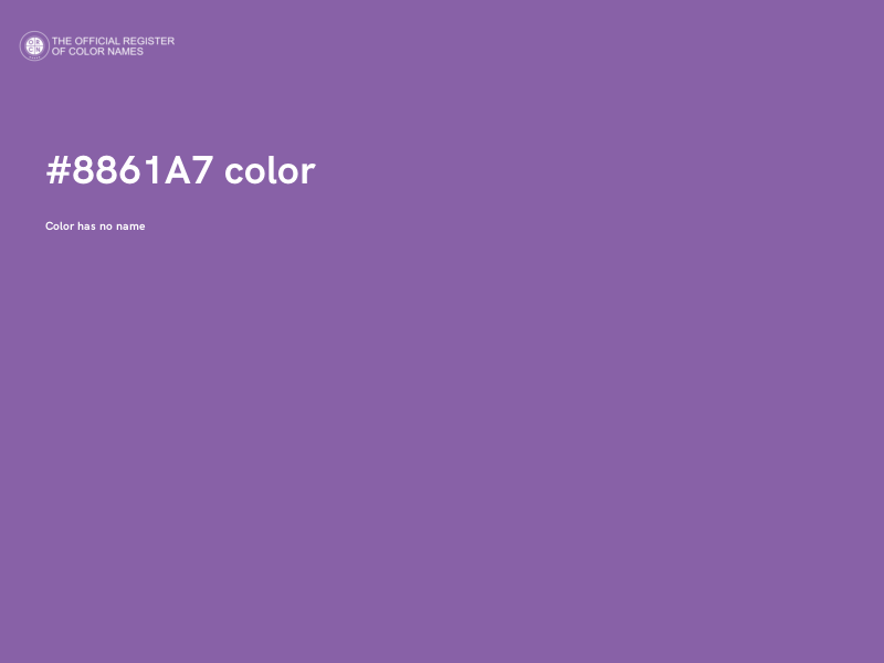 #8861A7 color image