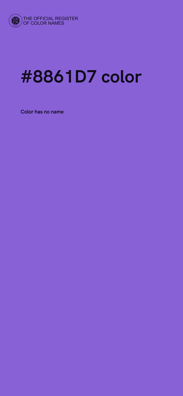 #8861D7 color image
