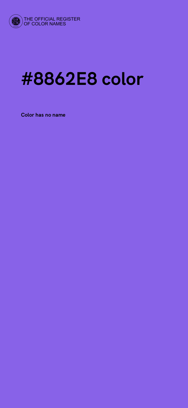 #8862E8 color image