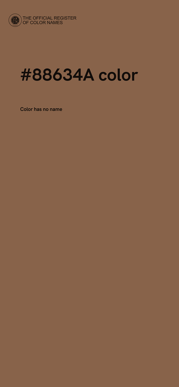 #88634A color image