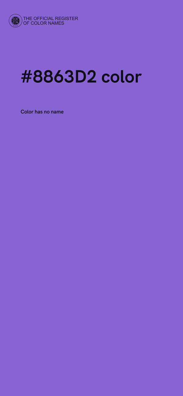 #8863D2 color image