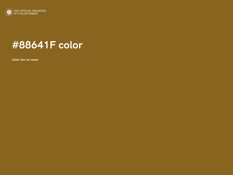 #88641F color image