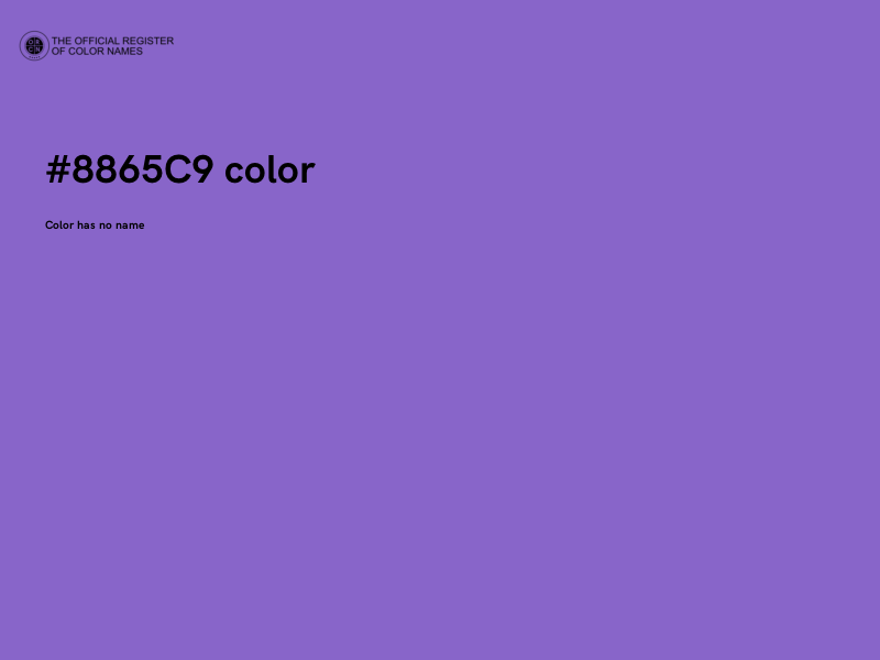 #8865C9 color image
