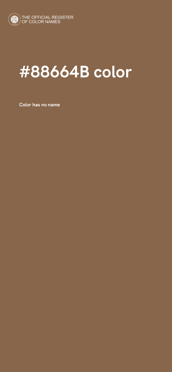 #88664B color image