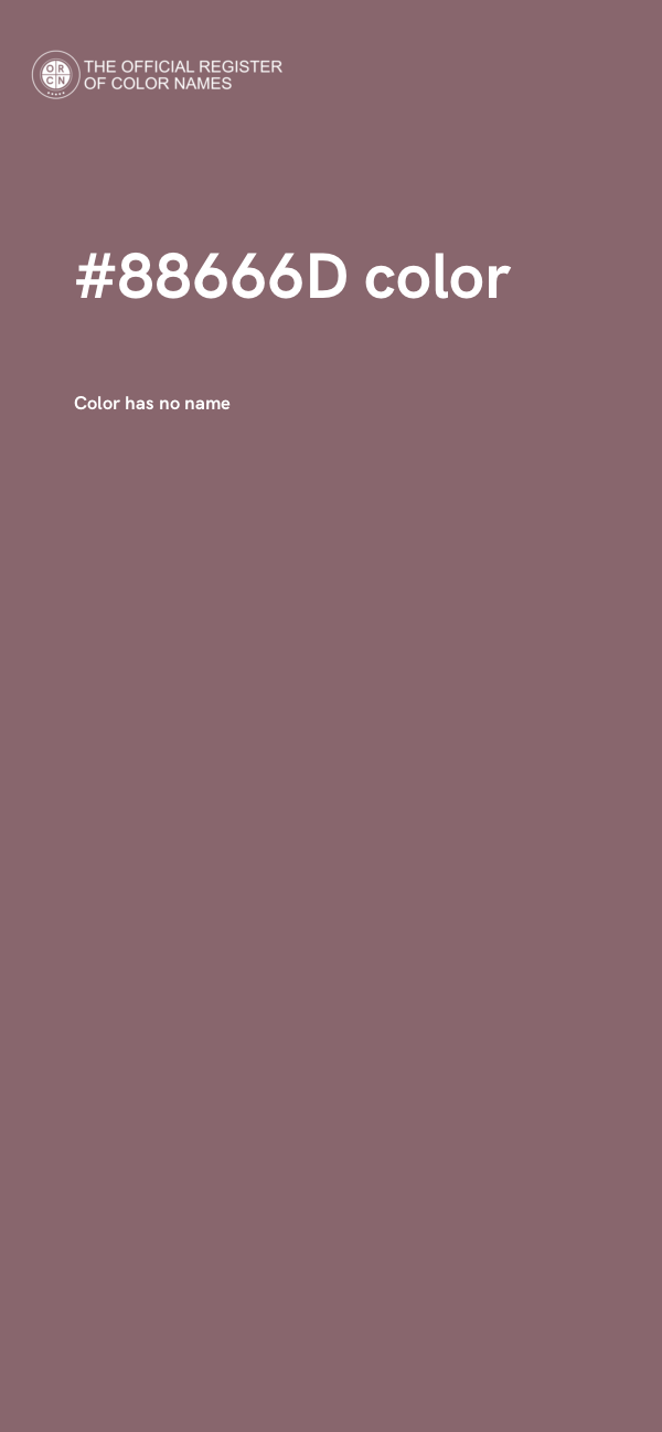 #88666D color image