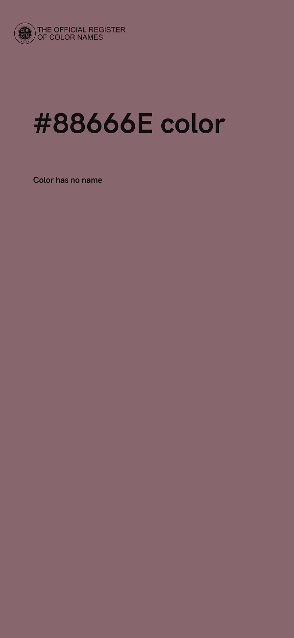 #88666E color image