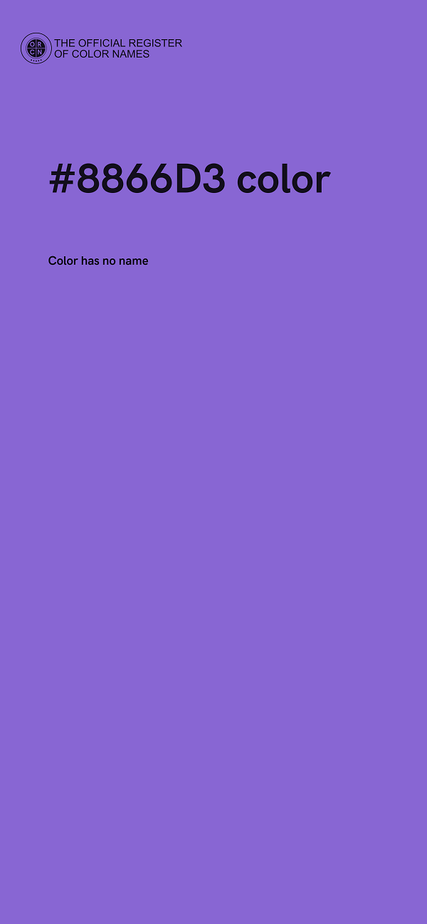 #8866D3 color image