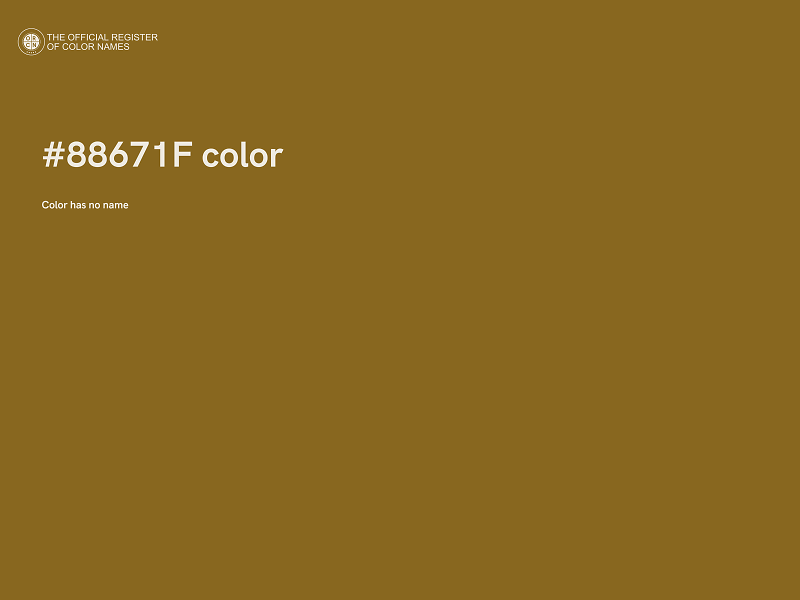 #88671F color image