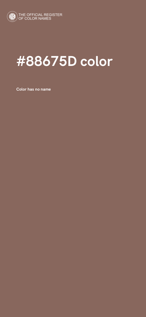 #88675D color image