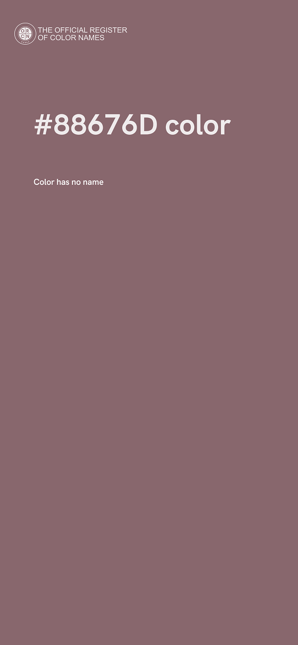 #88676D color image