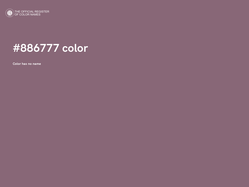 #886777 color image