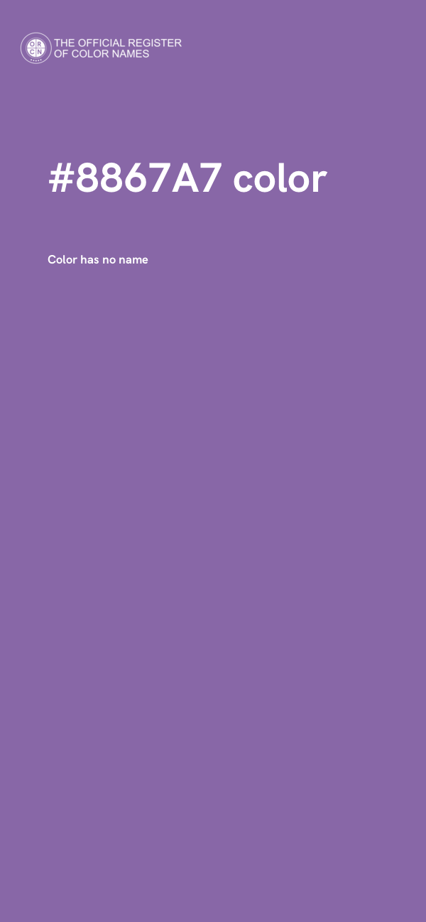 #8867A7 color image
