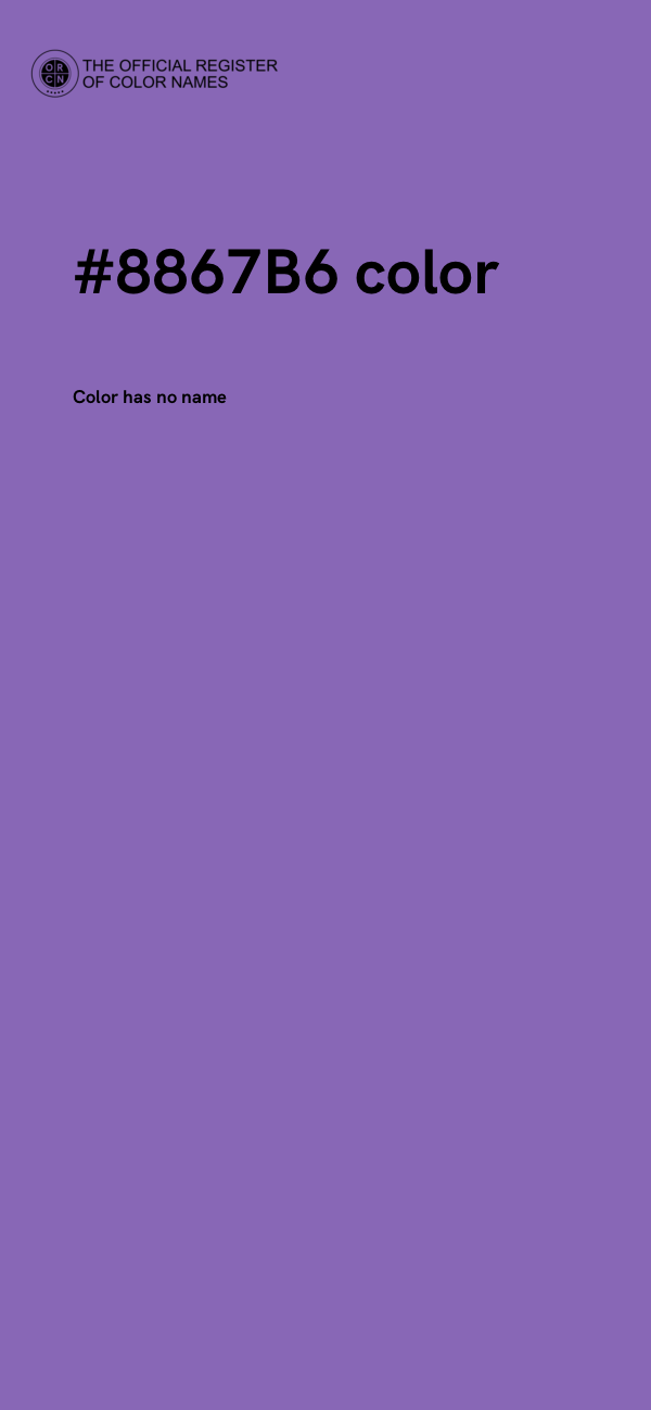 #8867B6 color image