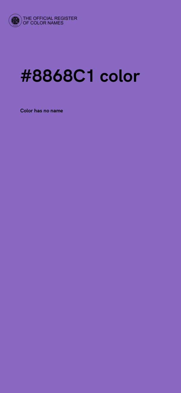 #8868C1 color image